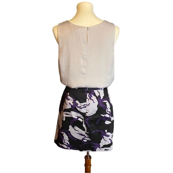 NWT Michael Michael Kors Black Purple Gray Camo Print Mini - Picture 4 of 6